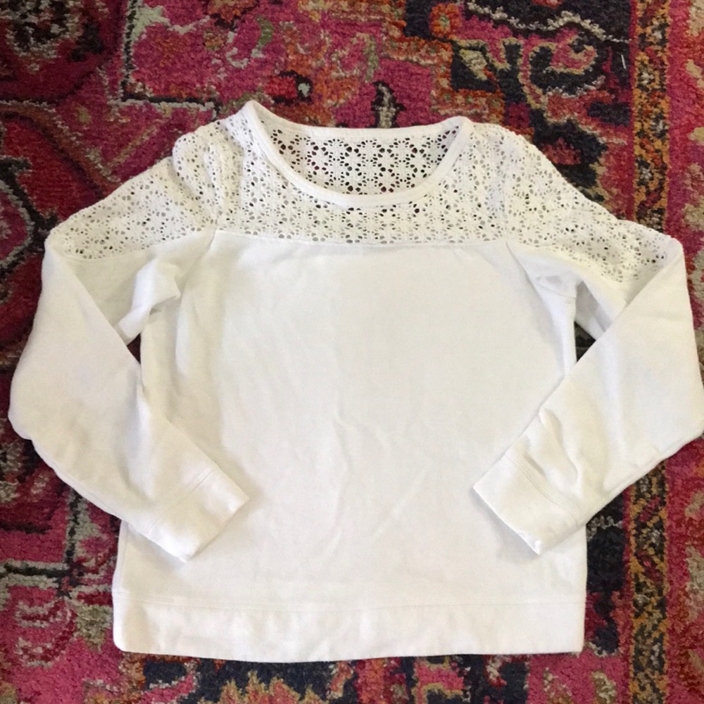 White sweatshirt